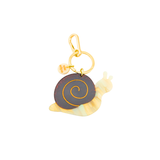 Hand-painted Snail Bag Charm + Keychain | Eco-Friendly