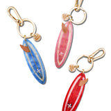 Hand-painted Surf Board Bag Charm + Keychain | Eco-Friendly