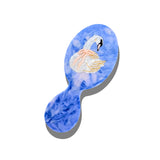 Hand-painted Swan Handbag Hero Brush | Eco-Friendly