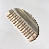 Shell Striped Acetate Hair Comb | Eco-Friendly