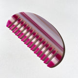 Shell Striped Acetate Hair Comb | Eco-Friendly