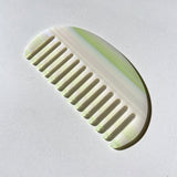 Shell Striped Acetate Hair Comb | Eco-Friendly