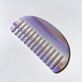 Shell Striped Acetate Hair Comb | Eco-Friendly