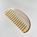 Shell Striped Acetate Hair Comb | Eco-Friendly