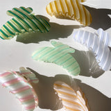 Big Rainbow Stripe Claw Clip | Eco-Friendly