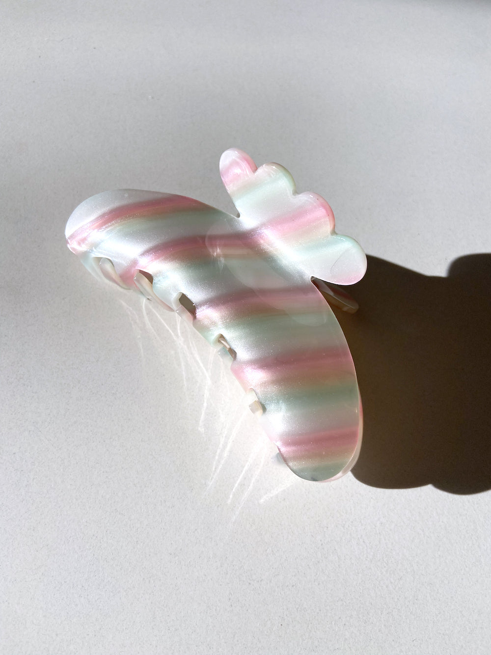 Big Rainbow Stripe Claw Clip | Eco-Friendly