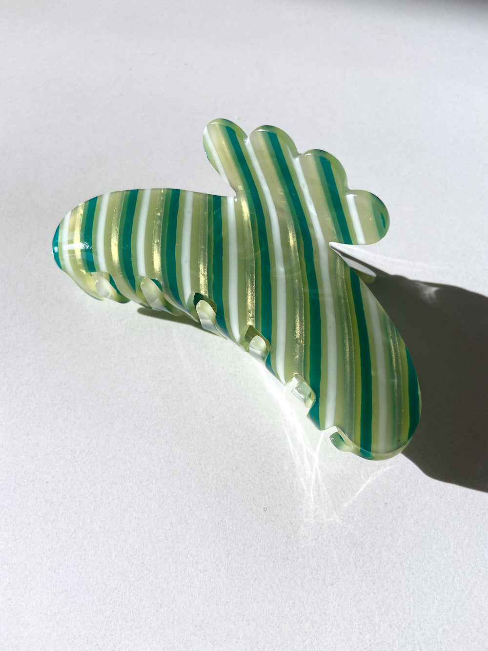 Big Rainbow Stripe Claw Clip | Eco-Friendly