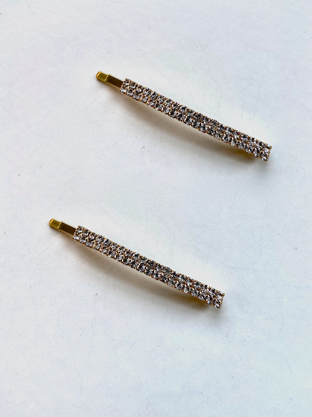 2pc Crystal Rhinestone Bobby Pin Set | Holiday