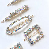 2pc Diamond Gems Barrette Hair Clip Set | Holiday