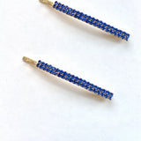 2pc Crystal Rhinestone Bobby Pin Set | Holiday