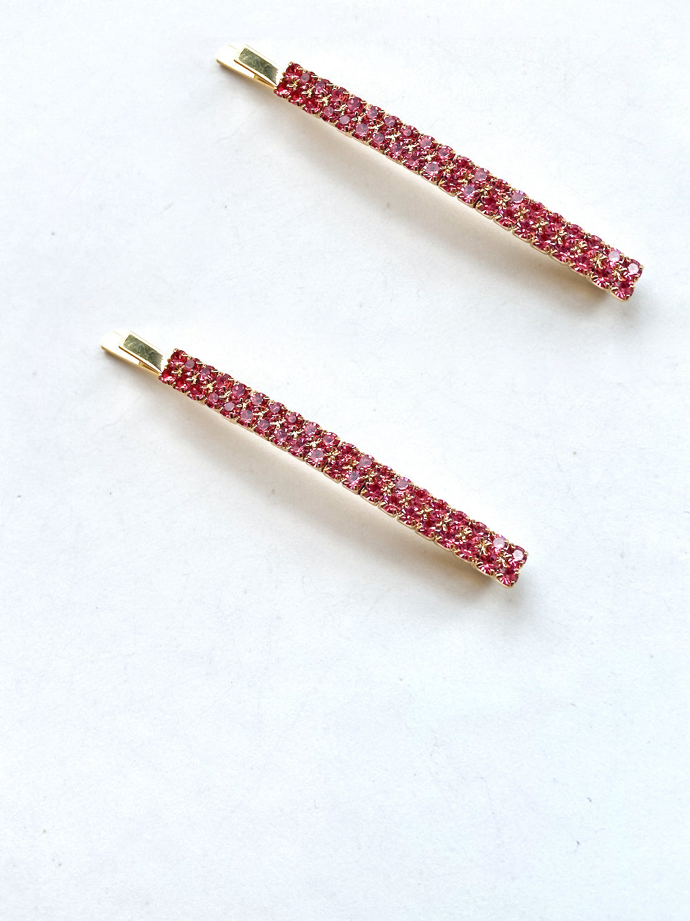 2pc Crystal Rhinestone Bobby Pin Set | Holiday