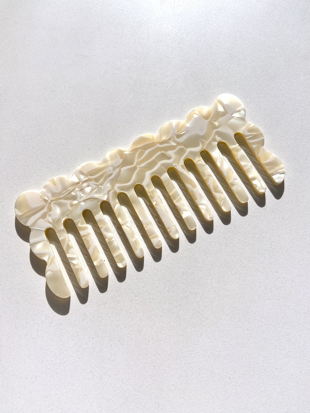 Wavy Acetate Hair Comb | Eco-Friendly