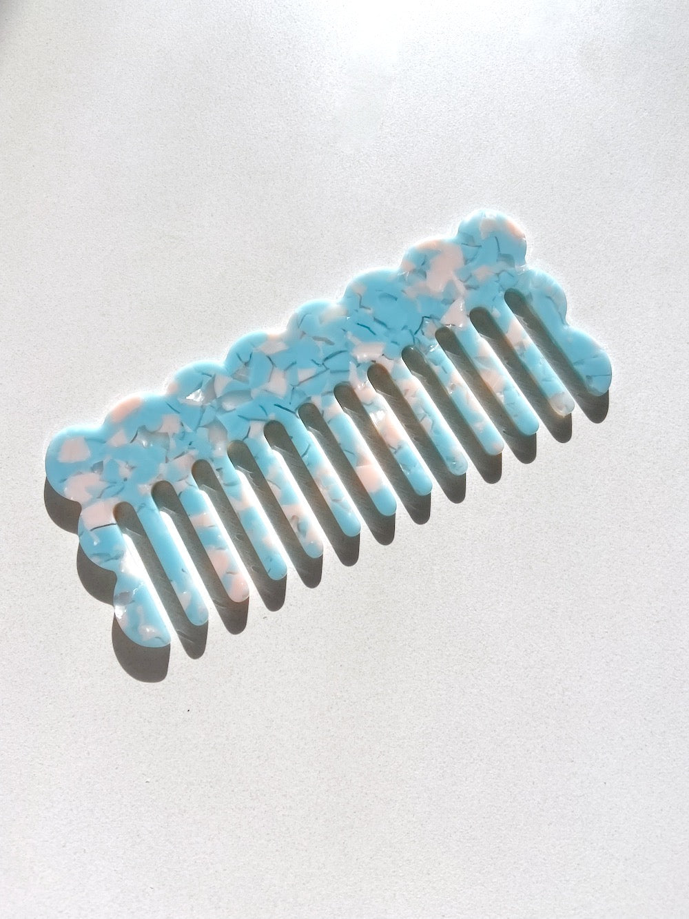 Wavy Acetate Hair Comb | Eco-Friendly