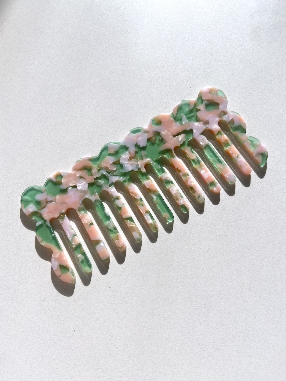 Wavy Acetate Hair Comb | Eco-Friendly