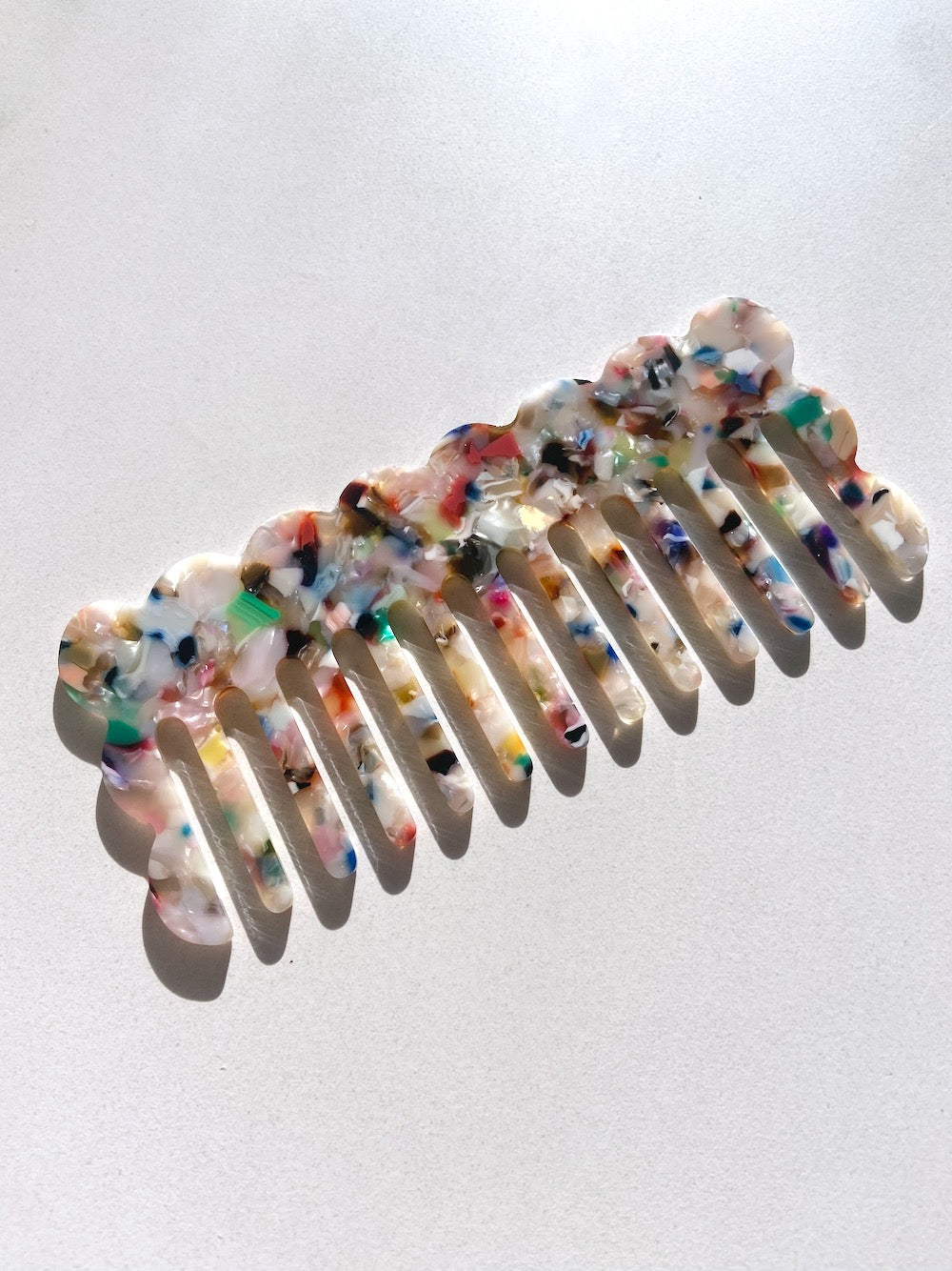 Wavy Acetate Hair Comb | Eco-Friendly