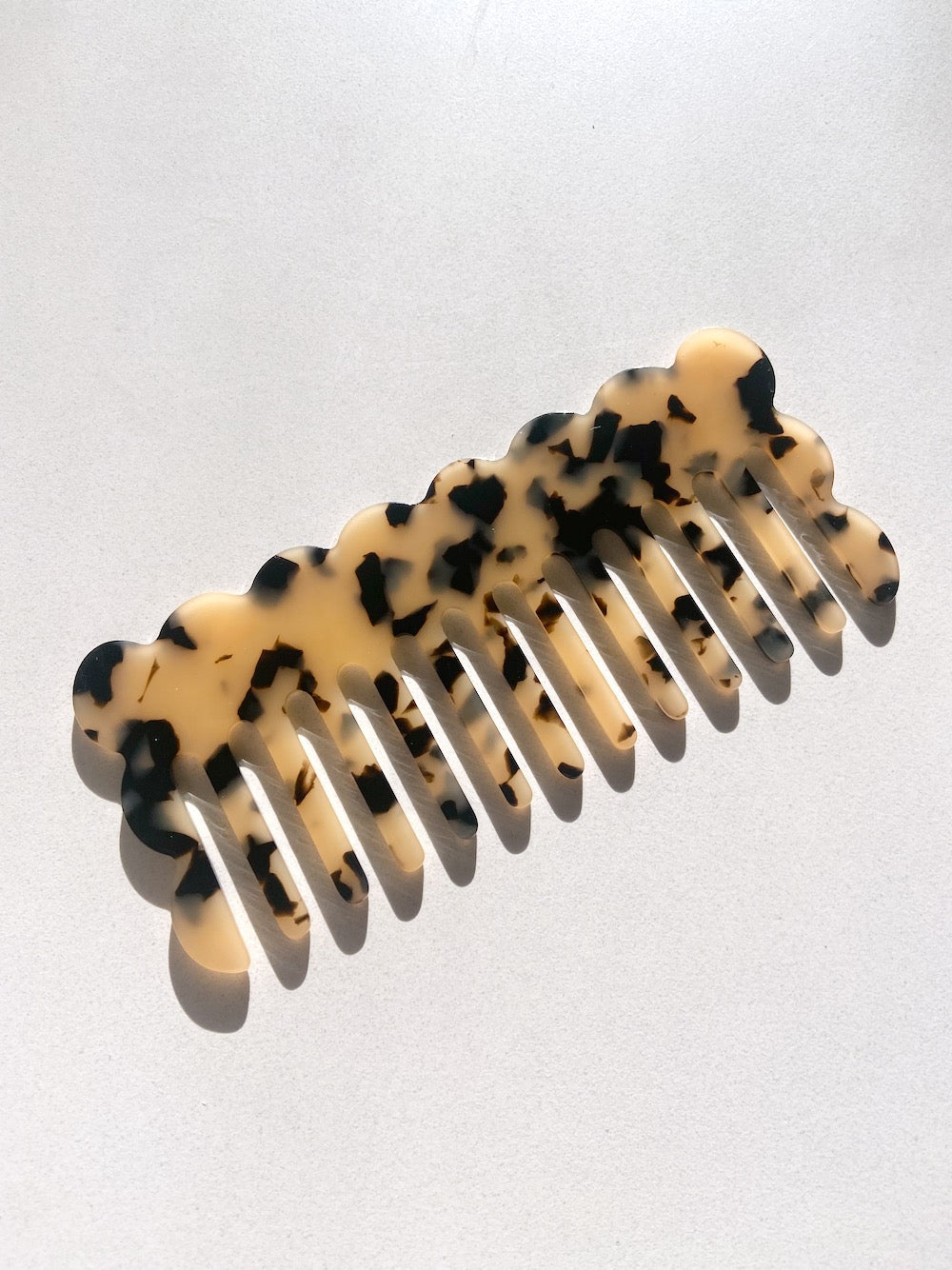 Wavy Acetate Hair Comb | Eco-Friendly