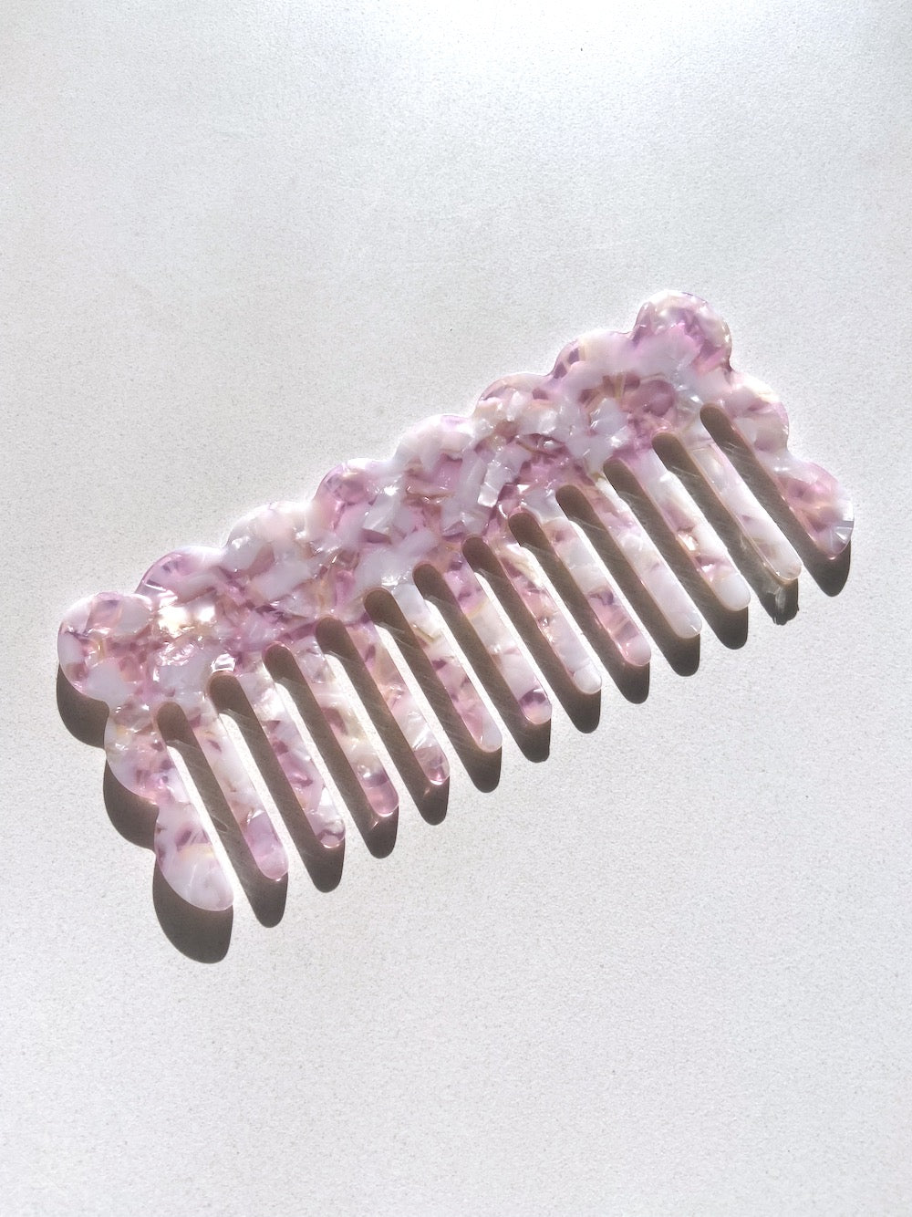 Wavy Acetate Hair Comb | Eco-Friendly