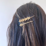 2pc Gold Star Bobby Pin Set | Holiday