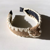 Crochet Straw Knotted Headband | Western