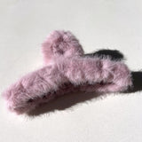 Fluffy Vegan Fur Claw Hair Clip