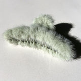 Fluffy Vegan Fur Claw Hair Clip