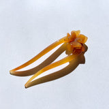 Handmade Flower French Chignon Hair Pin | Eco-Friendly Acetate